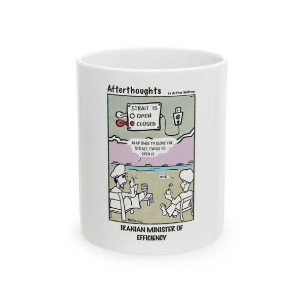 Afterthoughts Comic Mug | No. 2 Iranian Minister of Efficiencies Coffee Cup